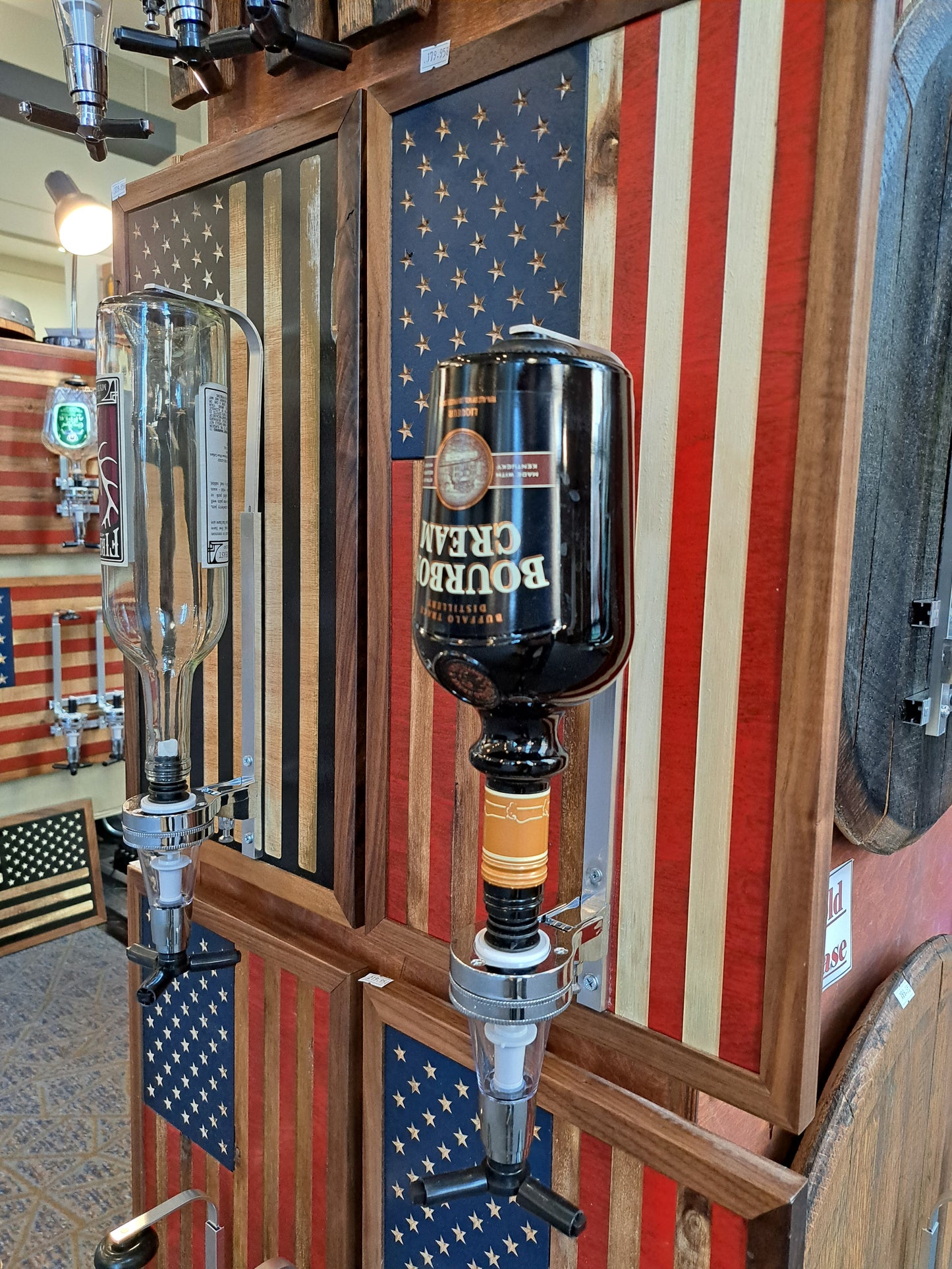 American Flag, Small, Liquor Dispenser