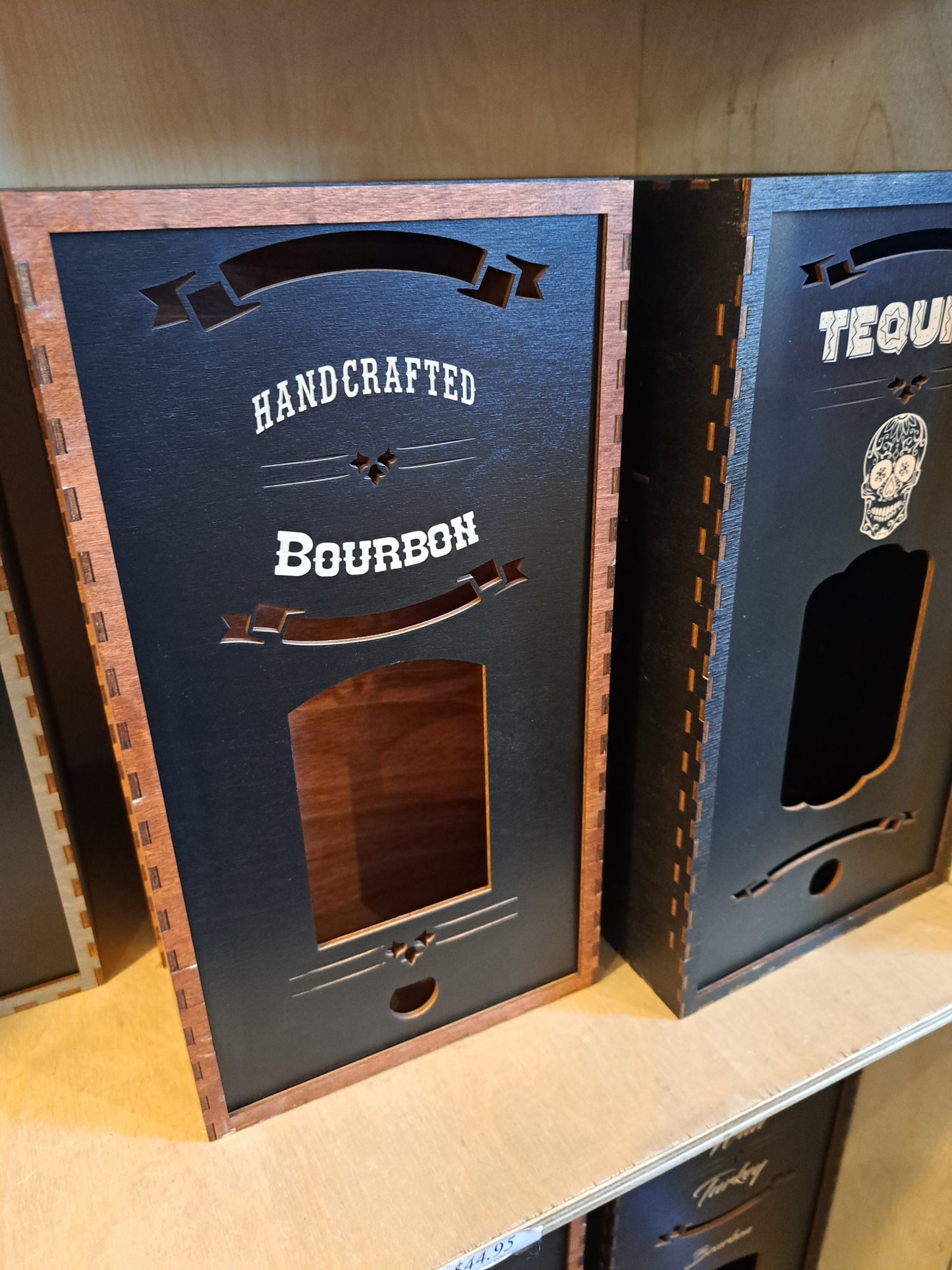 Whiskey Box - Black, Short Bottle, 750ml
