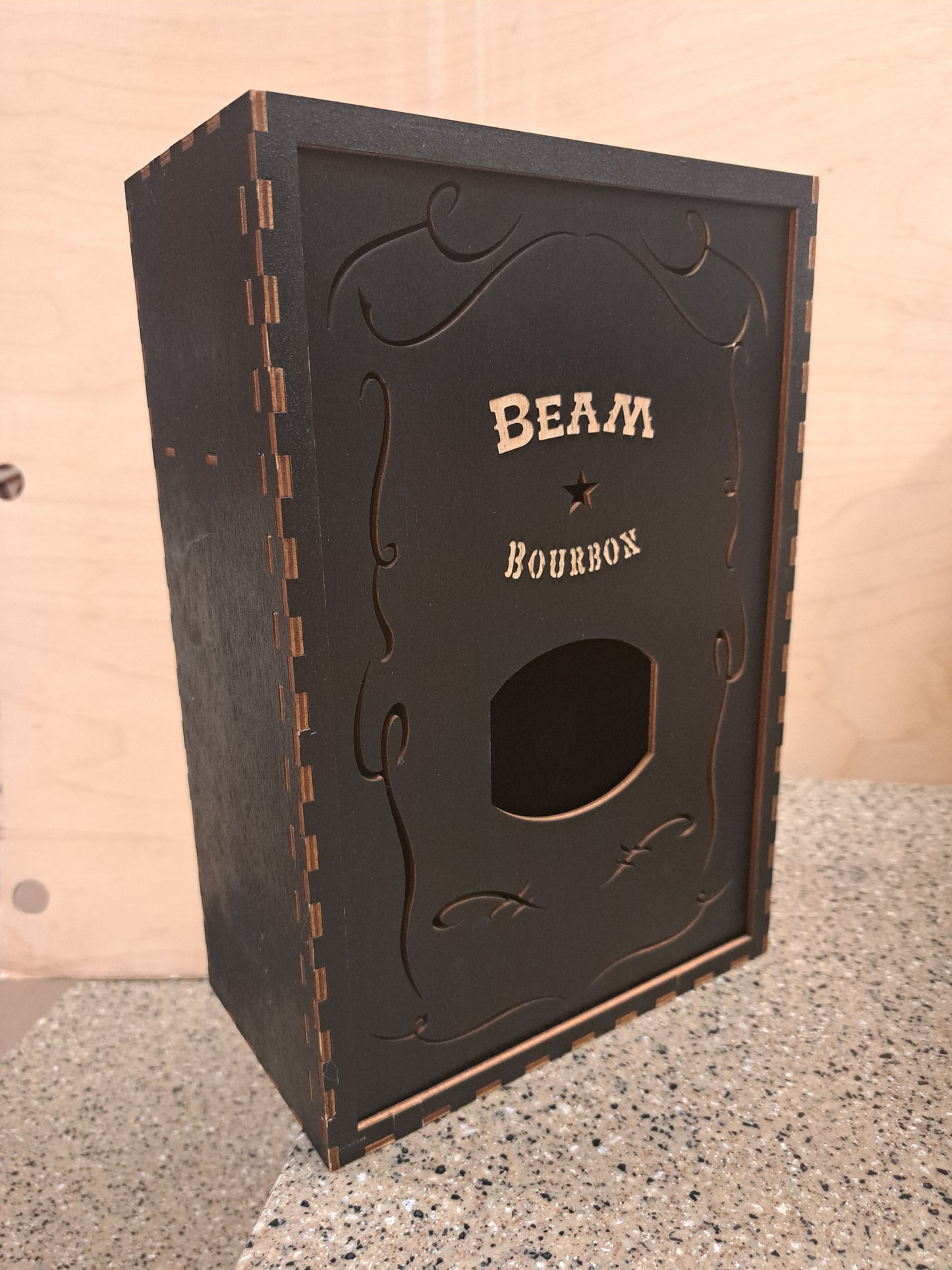 Whiskey Box - Black, Short Bottle, 750ml