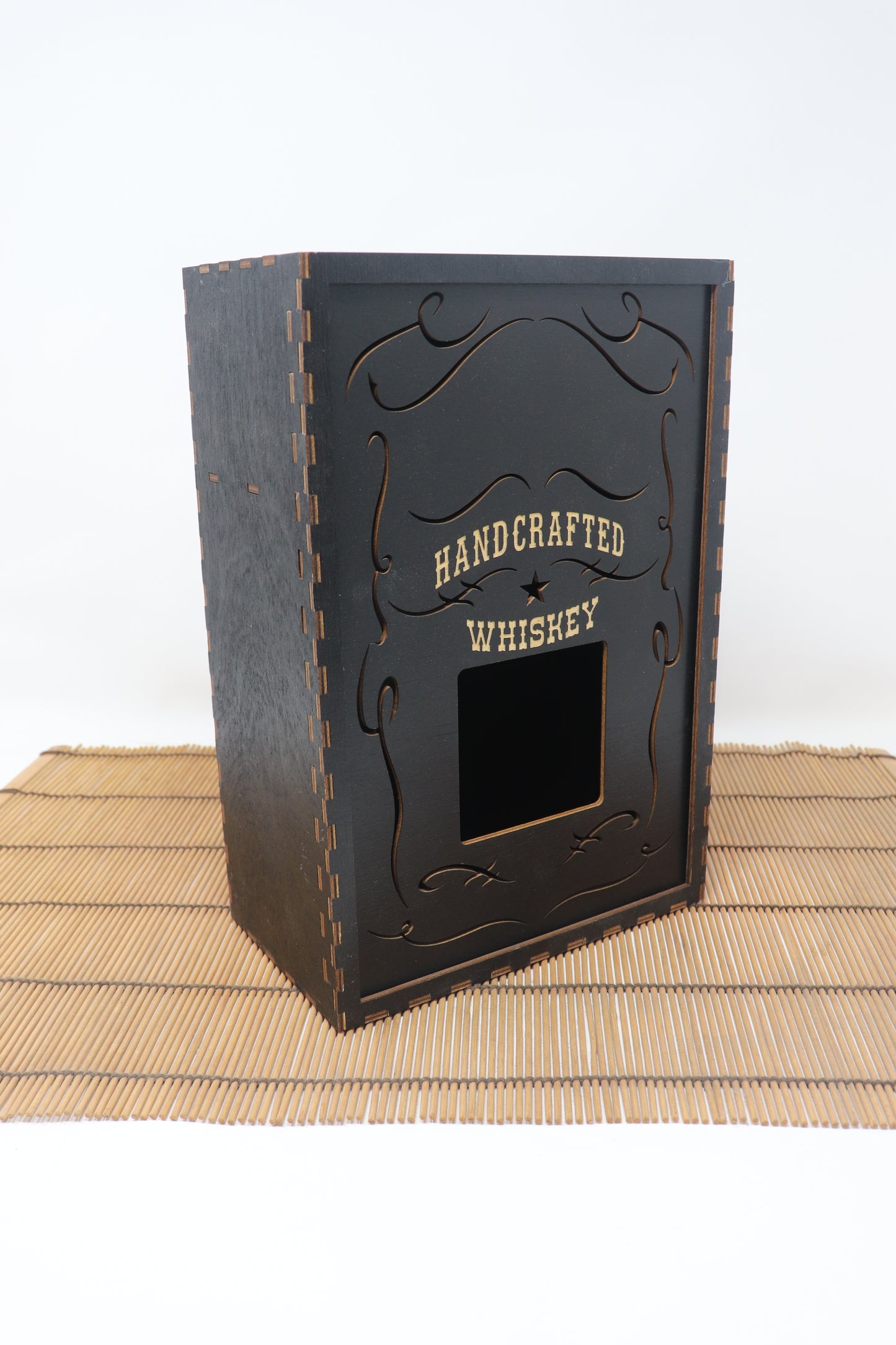 Whiskey Box - Black, Short Bottle, 750ml