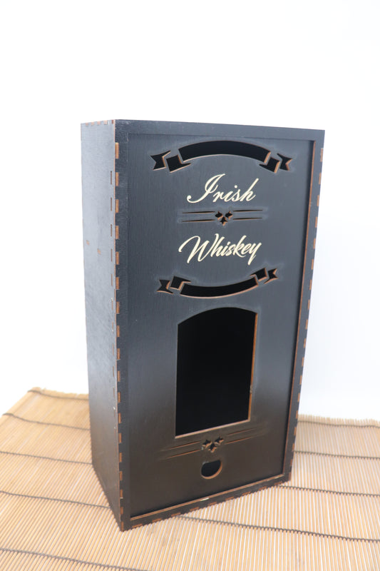 Whiskey Box Tall - Black, Tall Bottle, 750ml