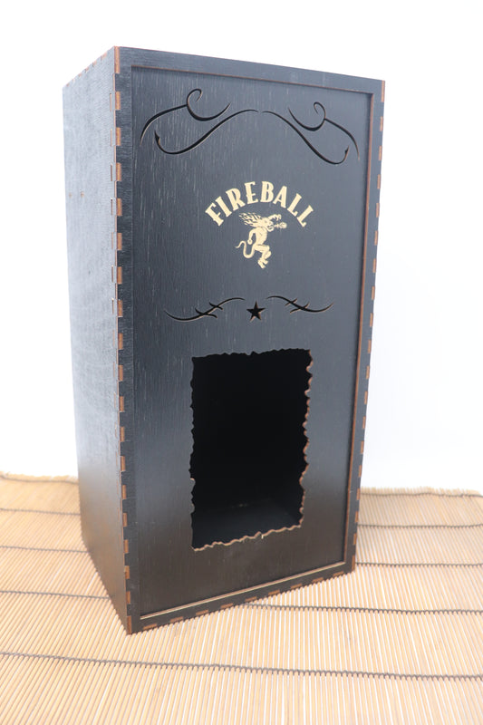 Whiskey Box 1.75L - Black, Handle Bottle