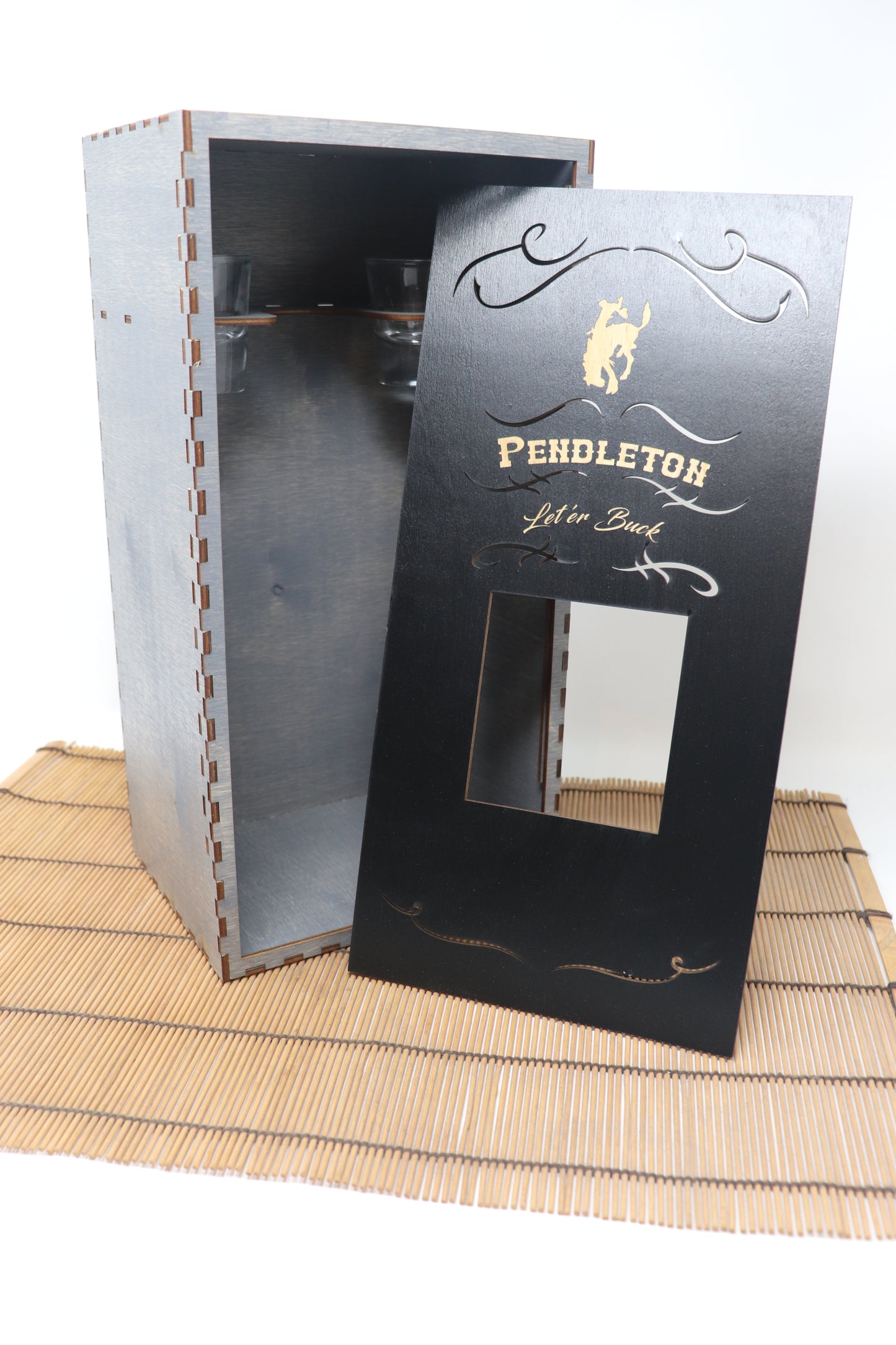 Whiskey Box 1.75L - Grey, Handle Bottle