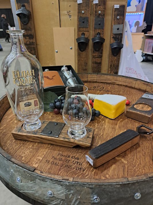 Lazy Susan - Wine Barrel